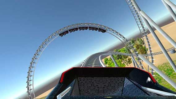 VR Cardboard Roller Coaster游戏评测 刺激的3D过山车